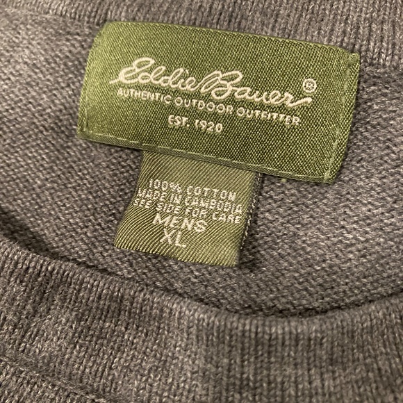Eddie Bauer XL Grey Sweater - Picture 2 of 5